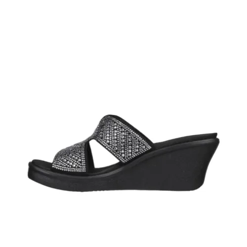 Skechers Rumble On One Ремешок Сандалии Женские Черные