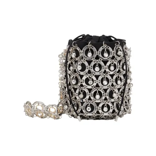 Paco Rabanne Satin Сумка через плечо Женская Черная