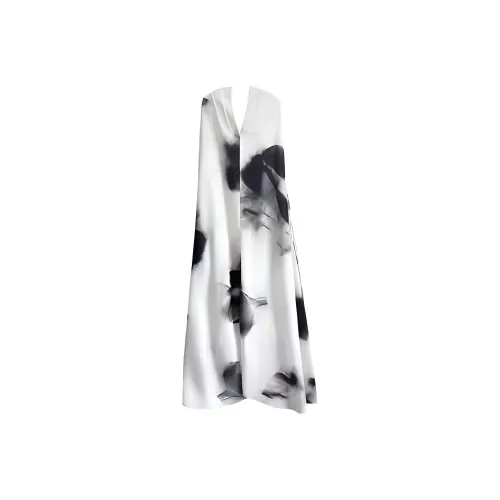 IQC Черно-белая панда Юбка + Лента Женские Слиплатья