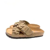 Тапочки с песком и цветочным дизайном