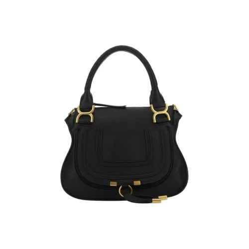 Chloe Marcie Телячья кожа Сумка через плечо Сумка Маленькая Женская Черная