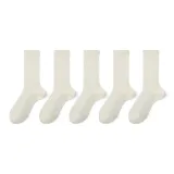 5 пар (5 молочно-белых)