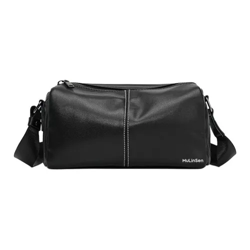 Mulinsen Полиэстер с ПУ (полиуретан) Сумка через плечо Унисекс Черный