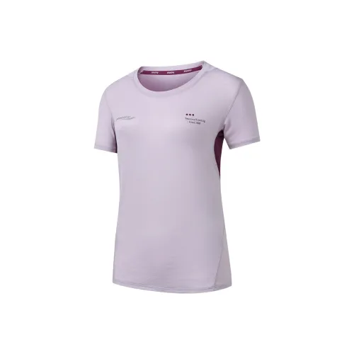 Saucony T-Shirt Женская Светло-фиолетовая