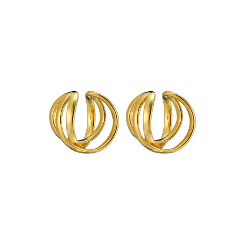 EAR PARTNER Медная нижняя заколка On Серьги Женские