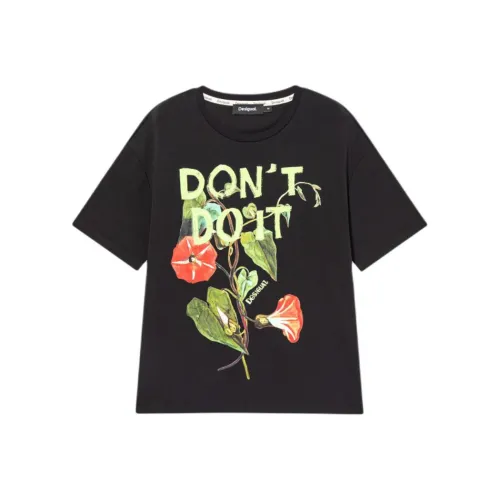 Desigual Черные Женские Футболки