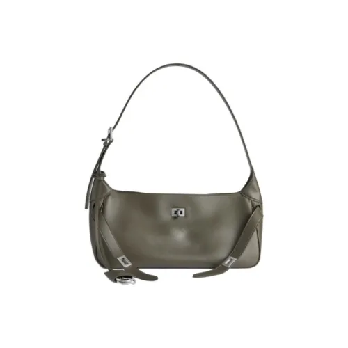 Balenciaga Bel Air Сумка через плечо из коровьей кожи Маленькая Женская Хаки Умбра