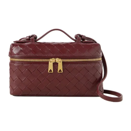 Bottega Veneta Телячья кожа Сумка Мини Женская Бургунди
