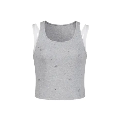 Three Quarters Майка Женская Серого цвета