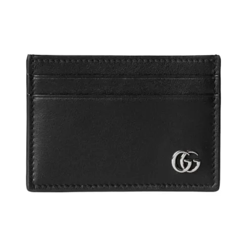 GUCCI GG Marmont Кожа Держатель для карт Стандартный Мужской Черный