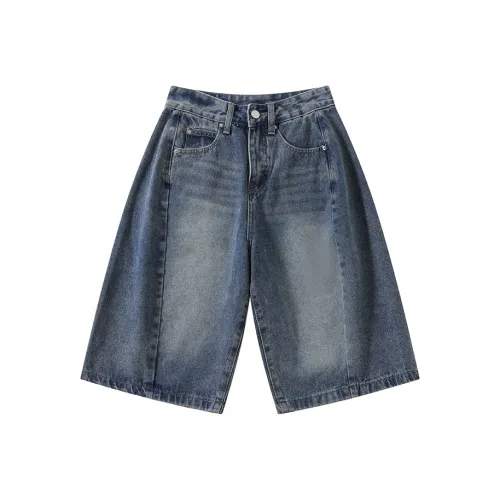 BRN Mx 3016 Винтажный синий Женские джинсовые шорты