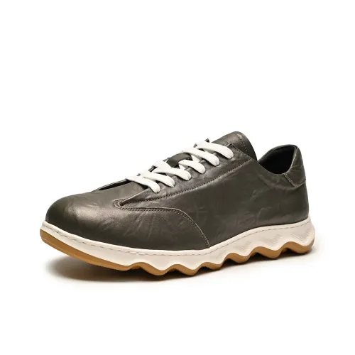 Brounvanm Низкий топ кэжуал мужской серый