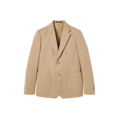 GUCCI Бизнес-костюм мужской коричневый