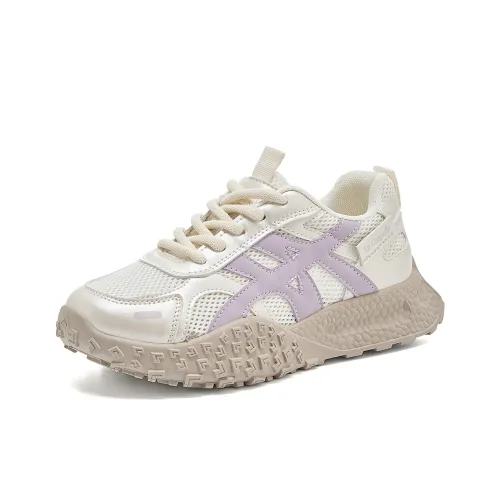 La Chapelle массивные кроссовки Low Top Бежевый Фиолетовый Женские