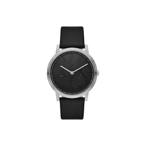 ARMANI EXCHANGE AE ARMANI Наручные часы Кварцевый механизм Кожаный ремешок 40 мм Черный циферблат Мужские часы