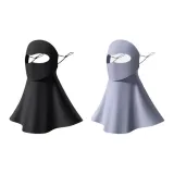 Черный + Темно-серый [Бесшовный, охлаждающий, защита от солнца, для употребления воды без использования пакетов]