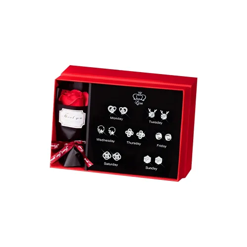 GUDUD Серебро S925 Серьги-гвоздики Женские