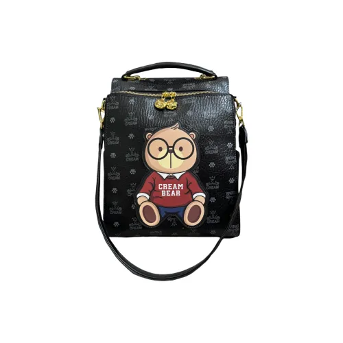 CREAM BEAR ПВХ Рюкзак Женские Черный