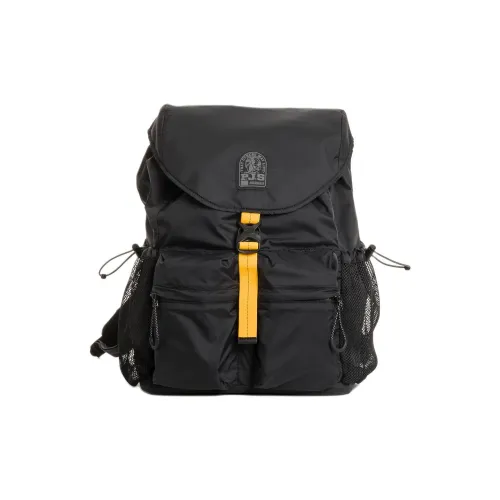 PARAJUMPERS Nylon Backpack Standard Unisex Black PARAJUMPERS Нейлоновый рюкзак стандартный унисекс черный