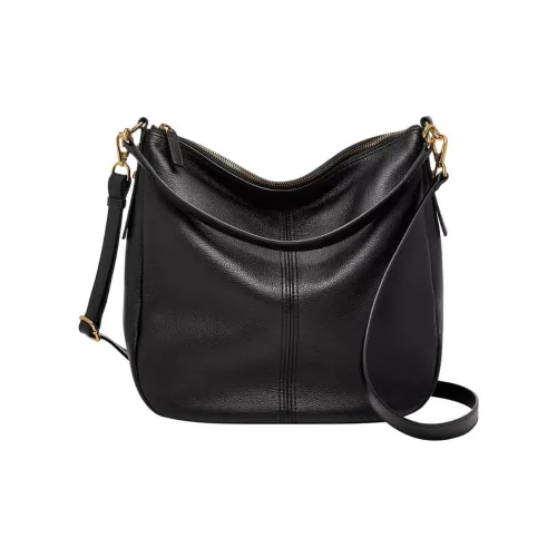 FOSSIL Кожа HOBO Сумка через плечо Женская Черная