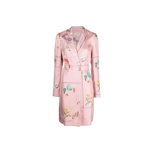 Lanvin Розовые Женские Длинные Платья с Рукавами