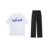 Белый топ+черные брюки