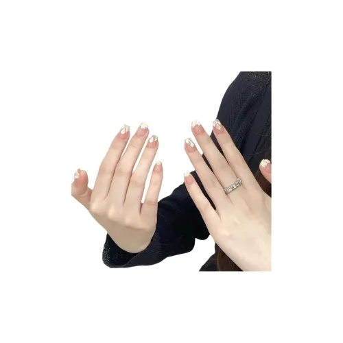 Rui Jin Blazing Вспышка Гипсофила False Nail Короткий LADDER Яркий цвет Однотонный Стразы Украшенный 18mm