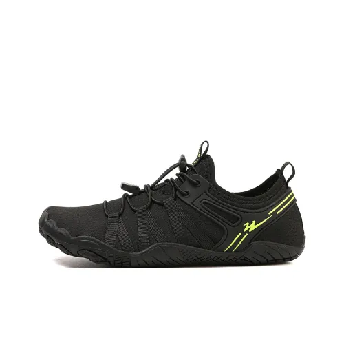 Binary Slip-Resistant Quick-Dry Lightweight Low-Top Streetwear Unisex Black Бинарный противоскользящий быстросохнущий легкий низкий топ уличная обувь унисекс черный