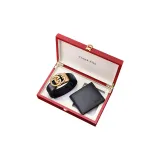 Золотой + Крокодиловый узор ремешок + Короткий кошелек