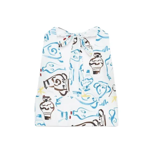 ZARA Синий / Белый Женские Камисоли