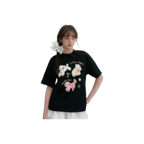 Guuka Hero Черные Женские Футболки