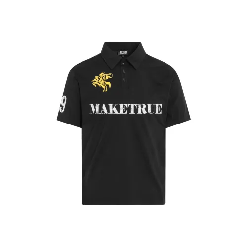 MT99 Черное унисекс-поло