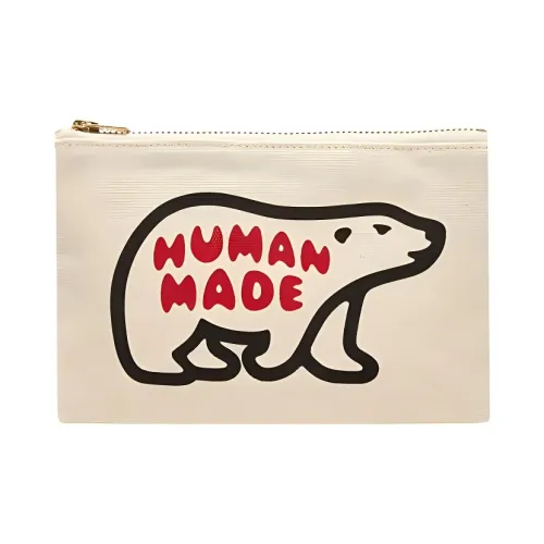 Human Made Canvas Bag Clutch Women's White