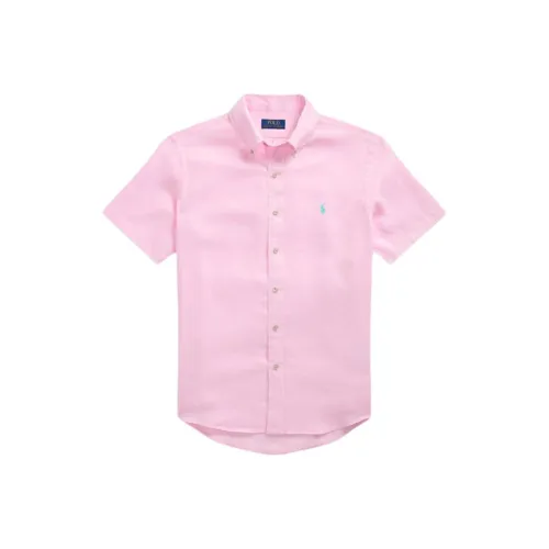 Polo Ralph Lauren SS25 Рубашка Мужская Светло-Розовая