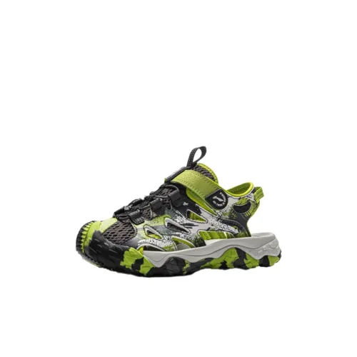 LINING YOUNG На открытом воздухе Противоскользящие Устойчивые к истиранию Низкий Топ Детские Сандалии Зеленый Детский