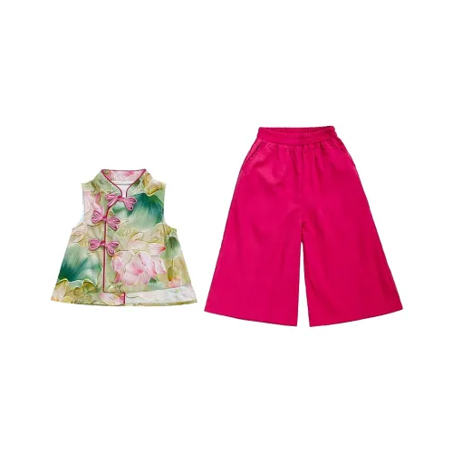 La Cergo Ханьфу Цвет изображения Комплекты Одежды для Детей Возраст 3-7 лет