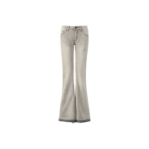 Pa33word Дымчато-серые Женские Джинсы