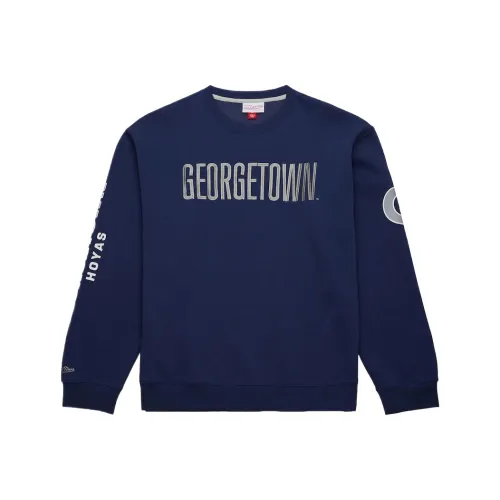 MITCHELL NESS Georgetown Hoyas There Back Свитшот Мужской Морской синий