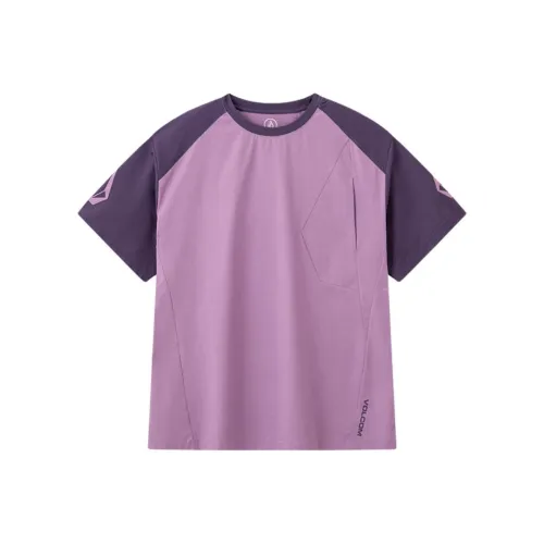 Volcom SS25 T-Shirt Унисекс Фиолетовый