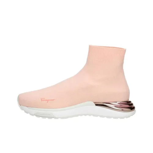 Ferragamo Высокие Топы Повседневная Обувь Женская Розовая