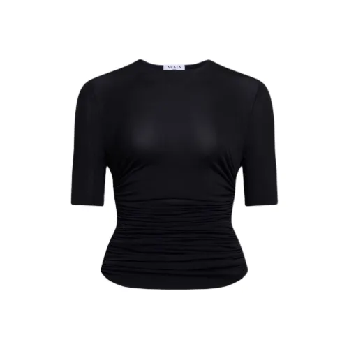 Alaia SS25 T Рубашка Женская Черная
