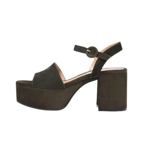 GIANVITO ROSSI Carol One Strap Sandals 7,5cm Women's Green GIANVITO ROSSI Carol One Ремень Сандалии 7,5см Женские Зеленые