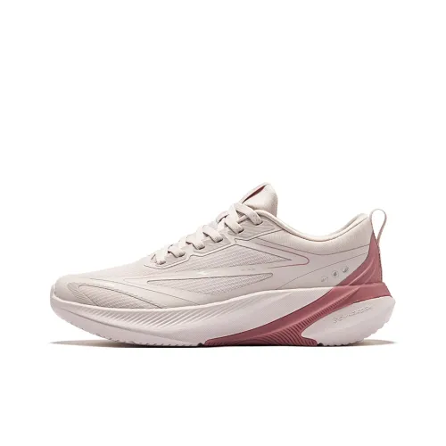 Erke Shock Absorbers Rebound Low Top Городской Коммутирование Беговые кроссовки Женские Окрашенный серый Блеск для губ