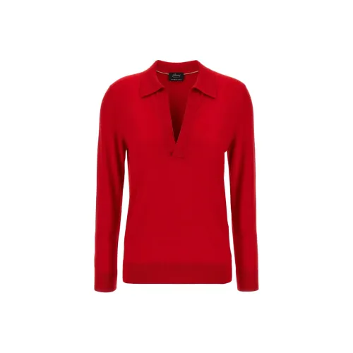 Brioni Женские Поло Красного цвета