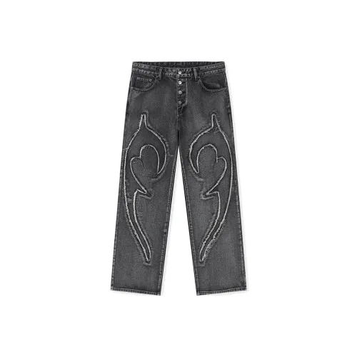 HKRXEC Серый Мужской Джинсы