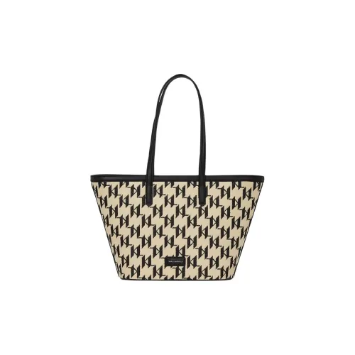 Karl Lagerfeld Полиэтилен Тоут Сумка Сумка для покупок Сумка на плечо Женская Бежевая