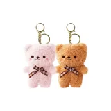 Мокко, клетчатый, медведь - розово-коричневый