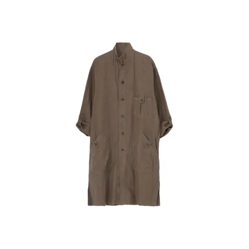 Yohji Yamamoto Хаки Мужские Рубашки