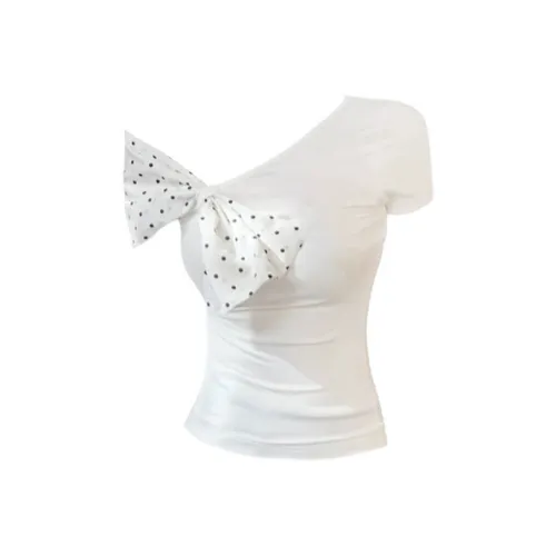 UYH Белая Off Плечо T Рубашка Женская T Рубашка