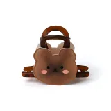 Прозрачный кофе, медведя, заколка-краб